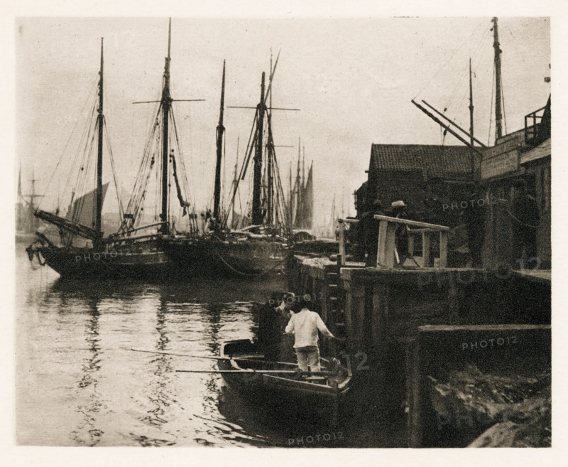 The Ferry, 1887. Creators: Peter Henry Emerson, Alfred Dawson.