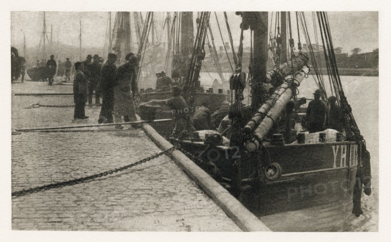 The First of the Herring, 1887. Creators: Peter Henry Emerson, Alfred Dawson.