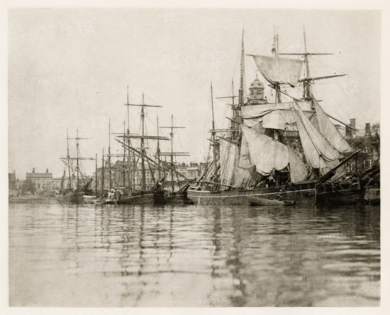 Great Yarmouth Harbour, 1887. Creators: Peter Henry Emerson, Walter L. Colls.