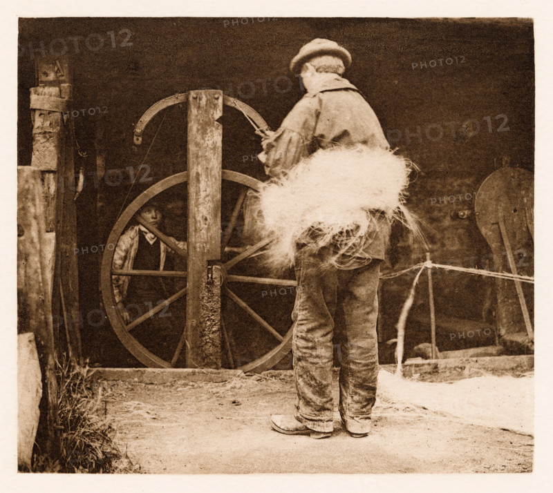 Rope-Spinning, 1887. Creators: Peter Henry Emerson, Walter L. Colls.