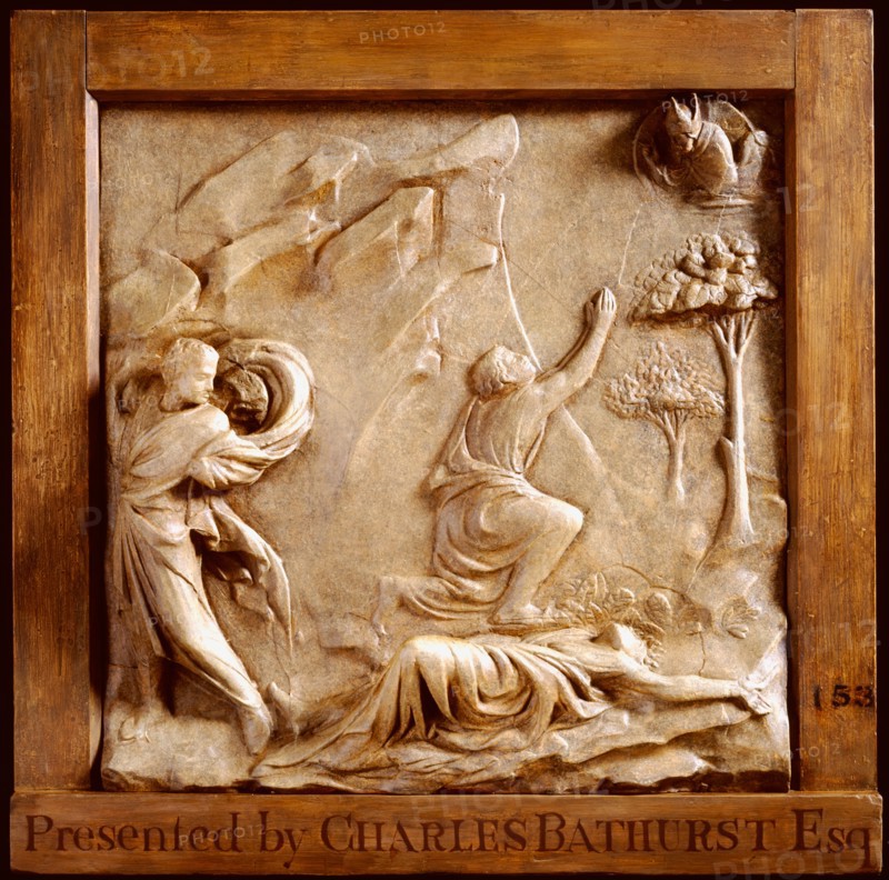 Relief panel depicting religious scene, (19th century?). Creator: Unknown.