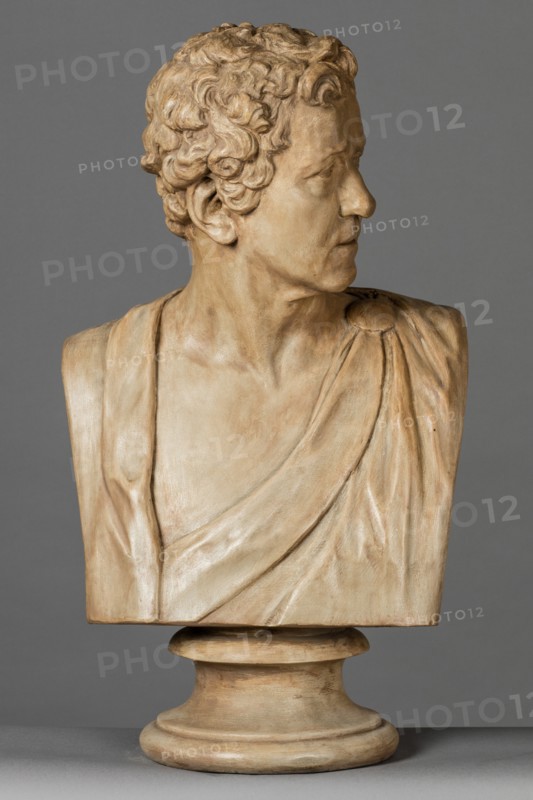 Cast of a bust of Sir Joshua Reynolds, P.R.A., c1778. Creator: Unknown.