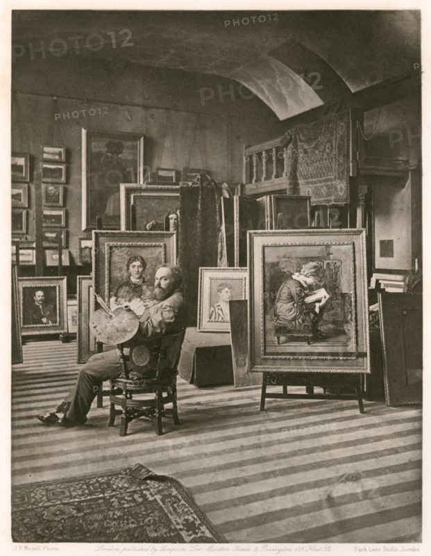 Val Prinsep, A.R.A., c1883. Creator: Frank Dudman.