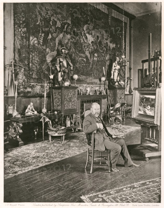 John Pettie, R.A., c1884. Creator: Joseph Parkin Mayall.