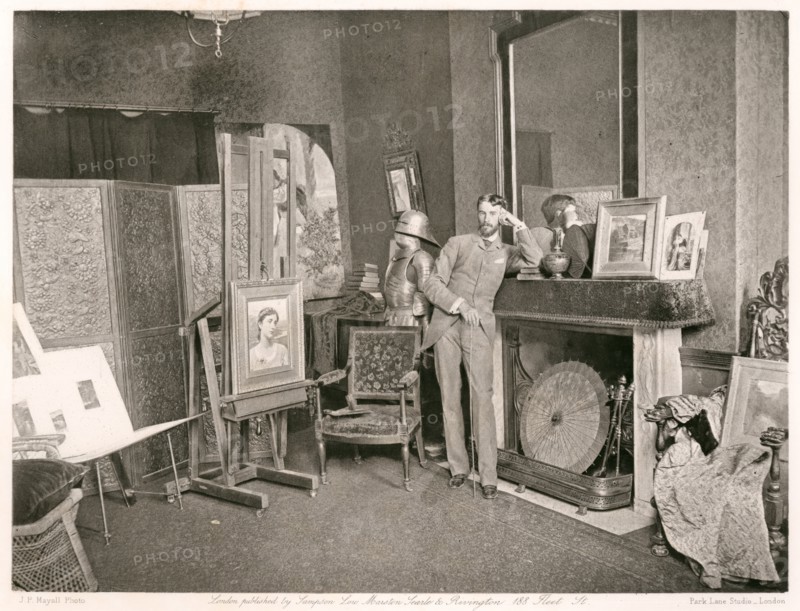 Sir Frank Dicksee, P.R.A., c1884. Creator: Joseph Parkin Mayall.