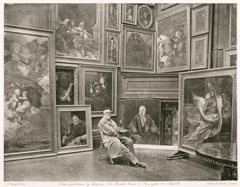 George Frederic Watts, R.A., c1884. Creator: Joseph Parkin Mayall.