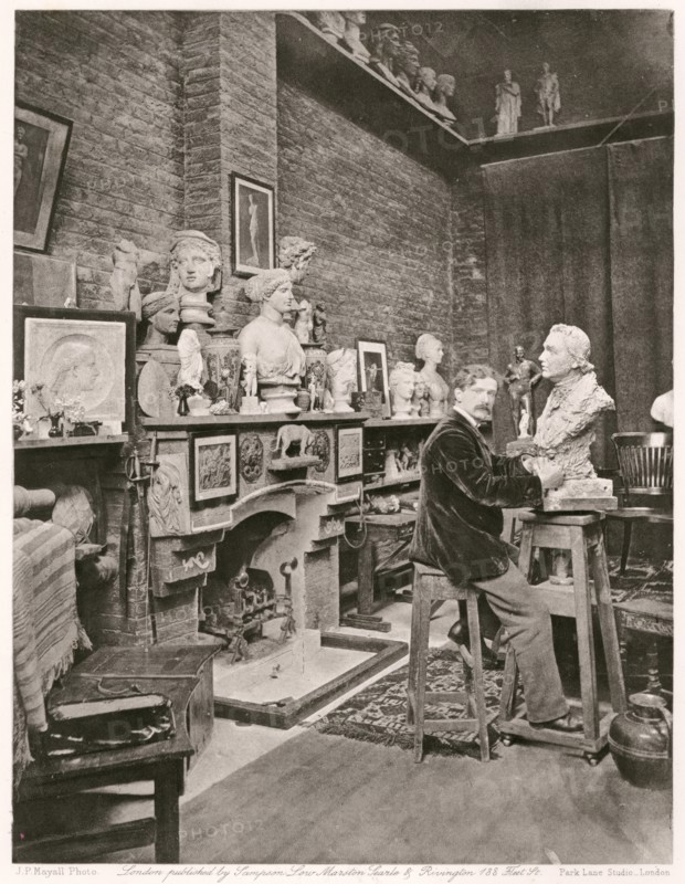 Sir Hamo Thornycroft, R.A., c1884. Creator: Joseph Parkin Mayall.
