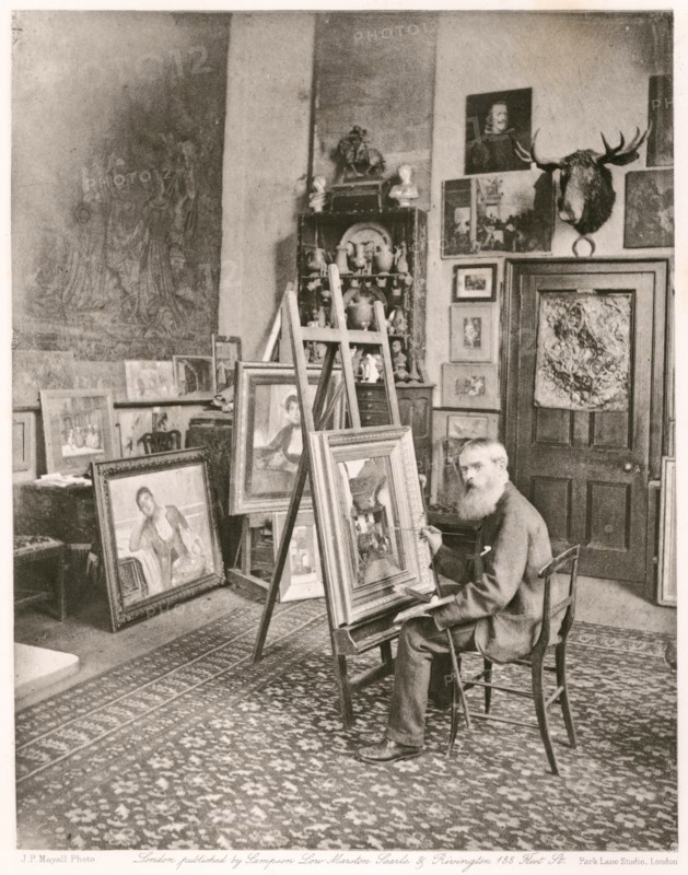 William Frederick Yeames, R.A., c1884. Creator: Joseph Parkin Mayall.