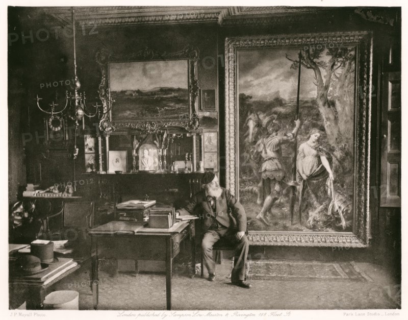 Sir John Gilbert, R.A., c1884. Creator: Joseph Parkin Mayall.