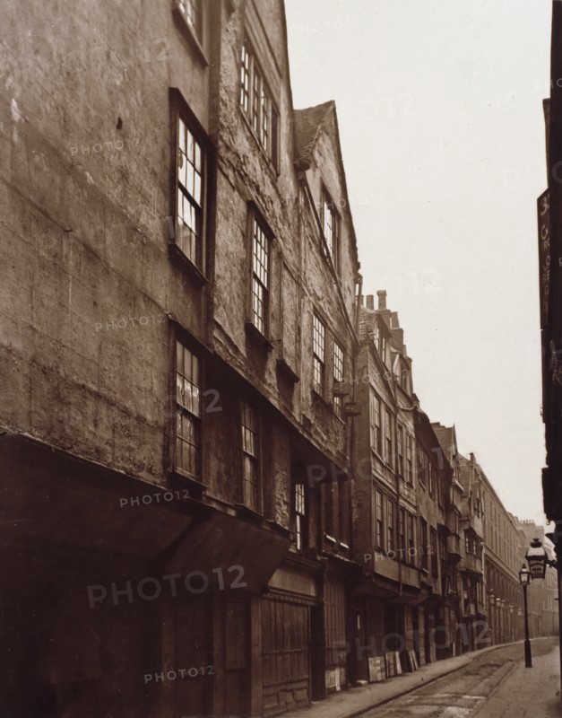 Old Houses in Wych Street, c1876. Creator: Alfred & John Bool.
