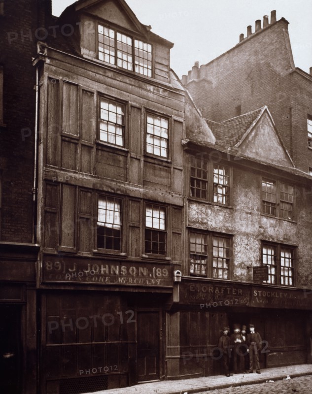 Old Houses in Drury Lane, c1876. Creator: Alfred & John Bool.