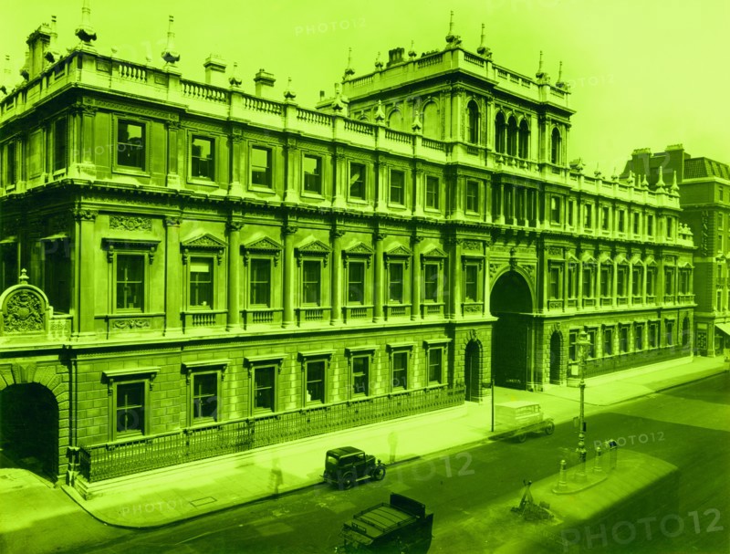 The Piccadilly front of Burlington House, 1932.  Creator: Unknown.