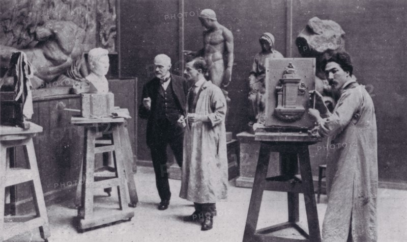In the modelling school. Creator: Unknown.