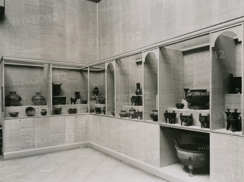 Gallery views of the 'International Exhibition of Chinese Art' held at the Royal Academy, 1935. Creator: Unknown.