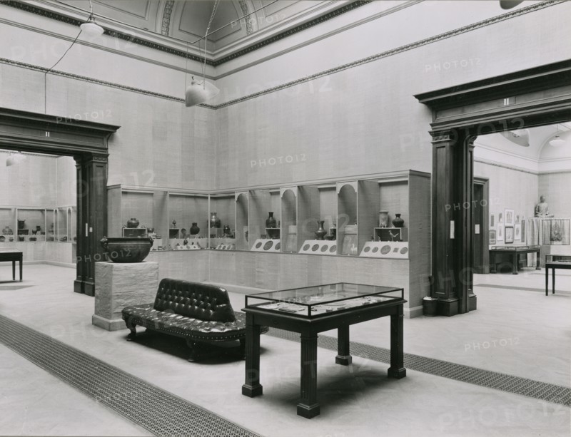 Gallery views of the 'International Exhibition of Chinese Art' held at the Royal Academy, 1935. Creator: Unknown.
