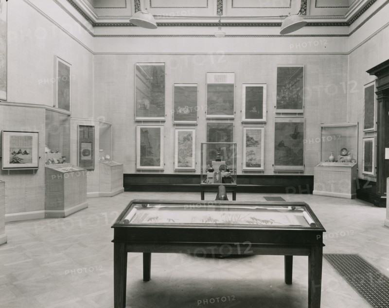 Gallery views of the 'International Exhibition of Chinese Art' held at the Royal Academy, 1935. Creator: Unknown.
