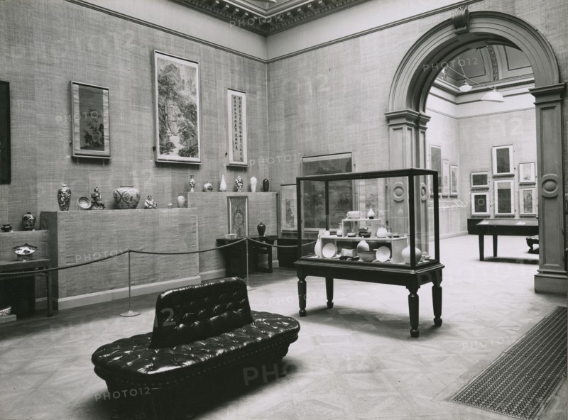 Gallery views of the 'International Exhibition of Chinese Art' held at the Royal Academy, 1935. Creator: Unknown.