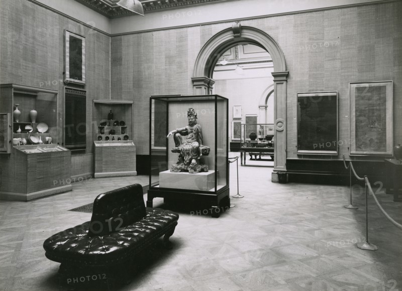 Gallery views of the 'International Exhibition of Chinese Art' held at the Royal Academy, 1935. Creator: Unknown.