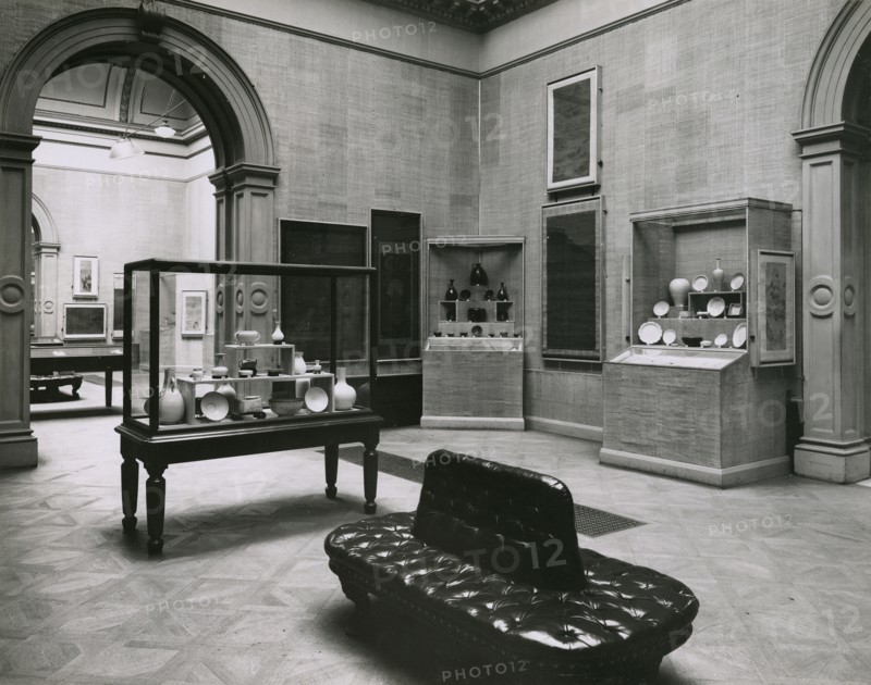 Gallery views of the 'International Exhibition of Chinese Art' held at the Royal Academy, 1935. Creator: Unknown.
