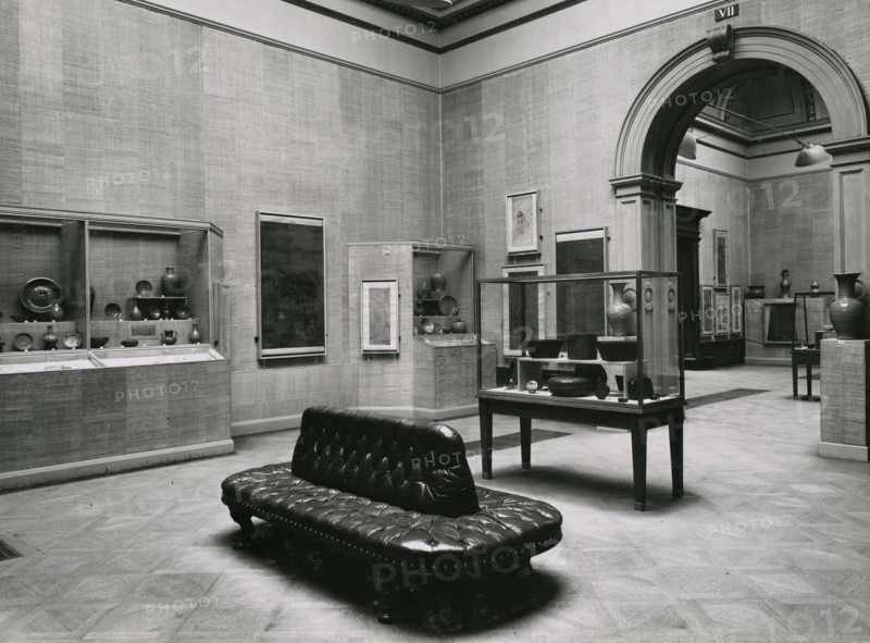 Gallery views of the 'International Exhibition of Chinese Art' held at the Royal Academy, 1935. Creator: Unknown.