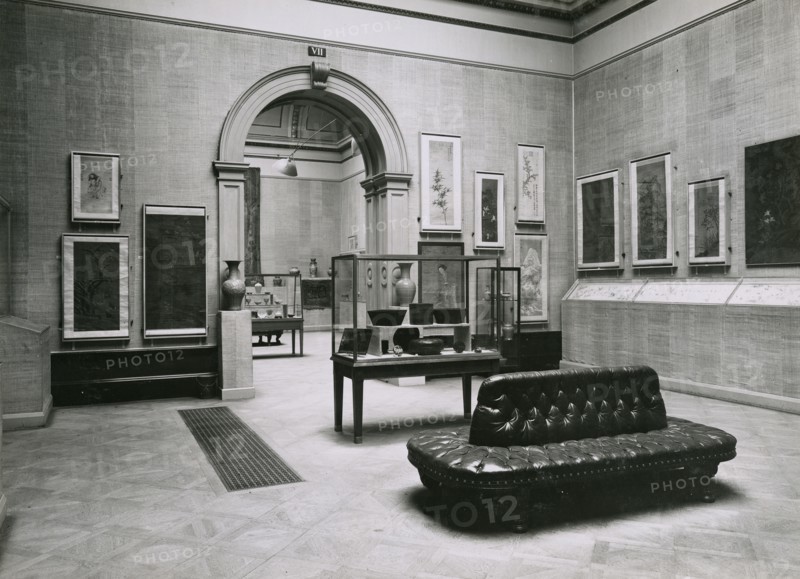 Gallery views of the 'International Exhibition of Chinese Art' held at the Royal Academy, 1935. Creator: Unknown.