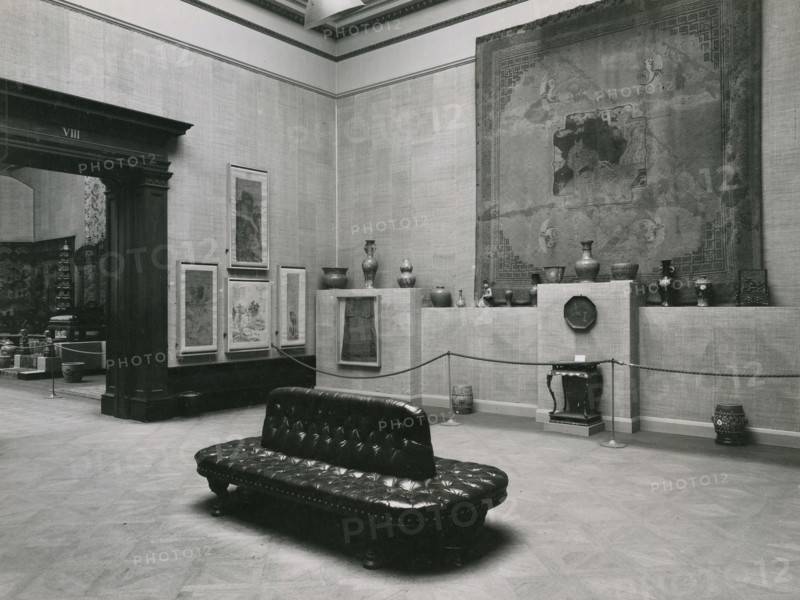 Gallery views of the 'International Exhibition of Chinese Art' held at the Royal Academy, 1935. Creator: Unknown.