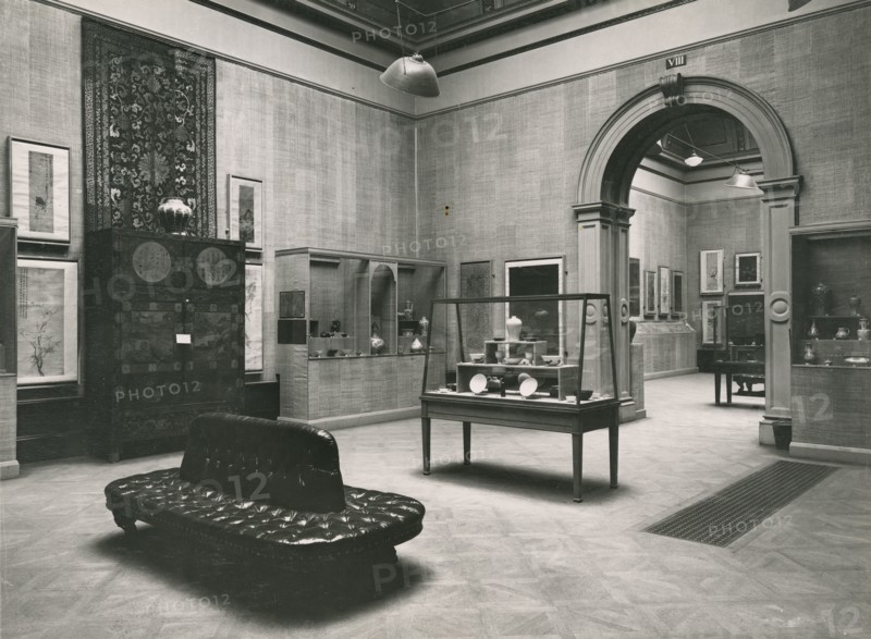 Gallery views of the 'International Exhibition of Chinese Art' held at the Royal Academy, 1935. Creator: Unknown.