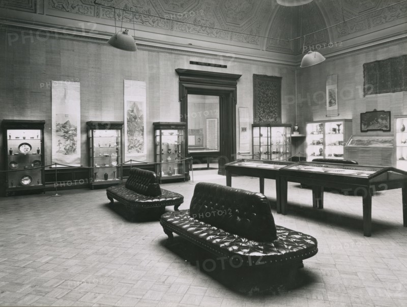 Gallery views of the 'International Exhibition of Chinese Art' held at the Royal Academy, 1935. Creator: Unknown.
