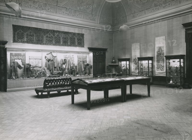 Gallery views of the 'International Exhibition of Chinese Art' held at the Royal Academy, 1935. Creator: Unknown.