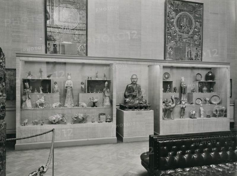 Gallery views of the 'International Exhibition of Chinese Art' held at the Royal Academy, 1935. Creator: Unknown.