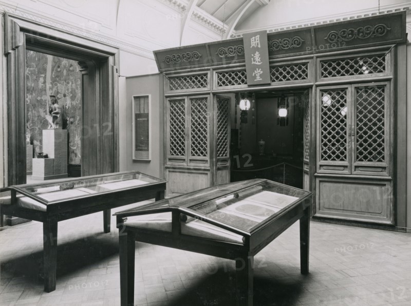 Gallery views of the 'International Exhibition of Chinese Art' held at the Royal Academy, 1935. Creator: Unknown.