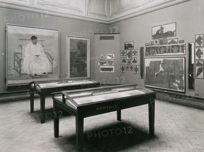 Gallery views of the 'International Exhibition of Chinese Art' held at the Royal Academy, 1935. Creator: Unknown.