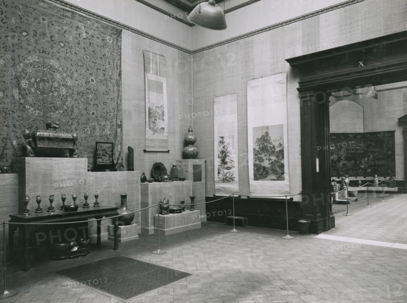 Gallery views of the 'International Exhibition of Chinese Art' held at the Royal Academy, 1935. Creator: Unknown.