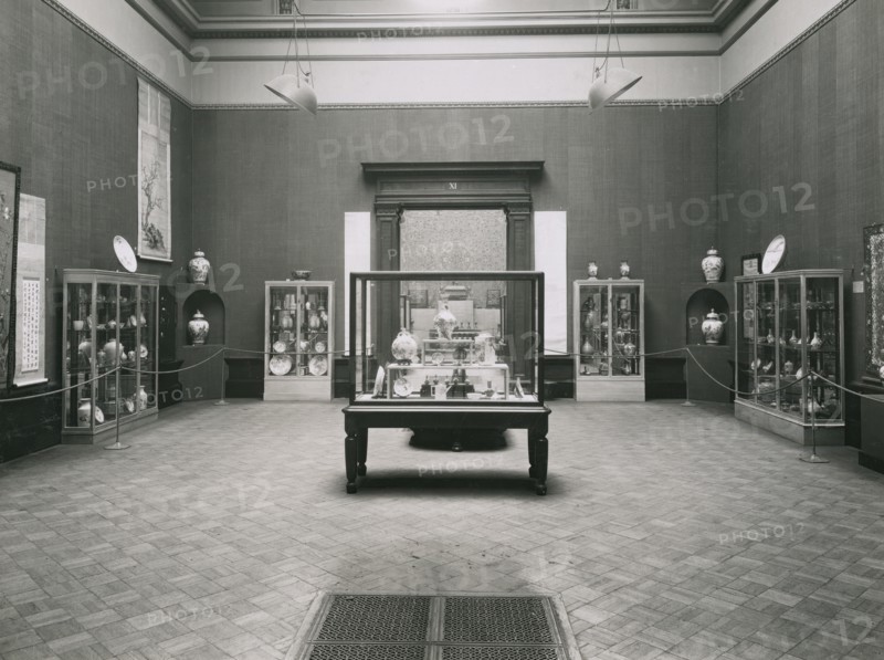 Gallery views of the 'International Exhibition of Chinese Art' held at the Royal Academy, 1935. Creator: Unknown.