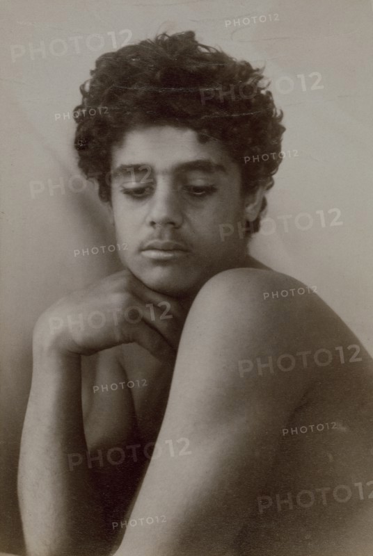 Head and torso of a young man, Taormina, Sicily, c1890s. Creator: Count Wilhelm von Gloeden.