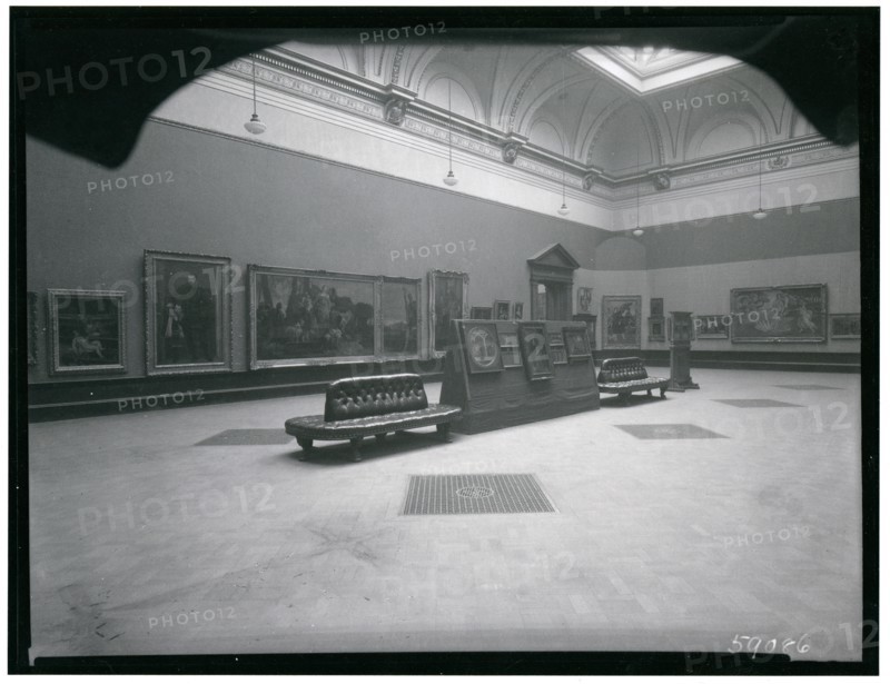 Exhibits and installation view of the 'Exhibition of Italian Art 1200-1900', Royal Academy..., 1930. Creator: A. C. Cooper.