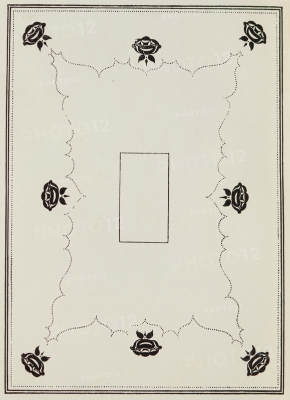 The Rape of the Lock, reduction of cover design, 1897.  Creator: Aubrey Beardsley.