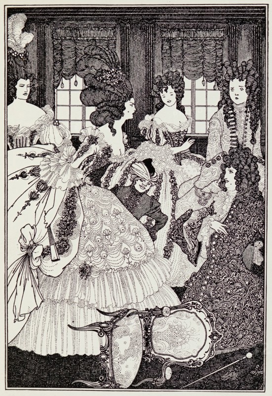 The Battle of the Beaux and the Belles, 1897. Creator: Aubrey Beardsley.