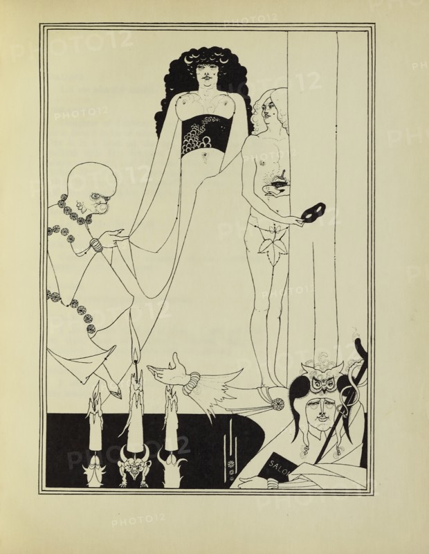 Enter Herodias, 1907.  Creator: Aubrey Beardsley.