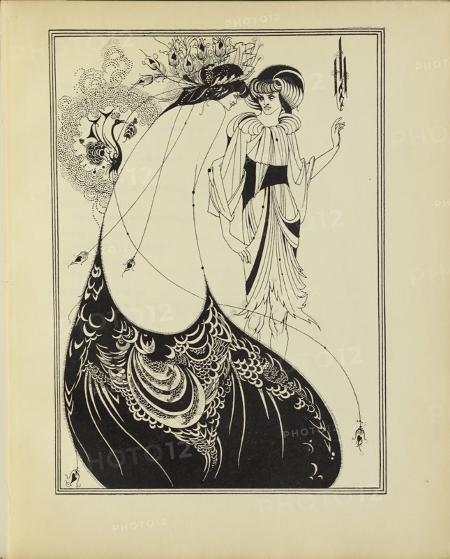 The Peacock Skirt, 1907.  Creator: Aubrey Beardsley.