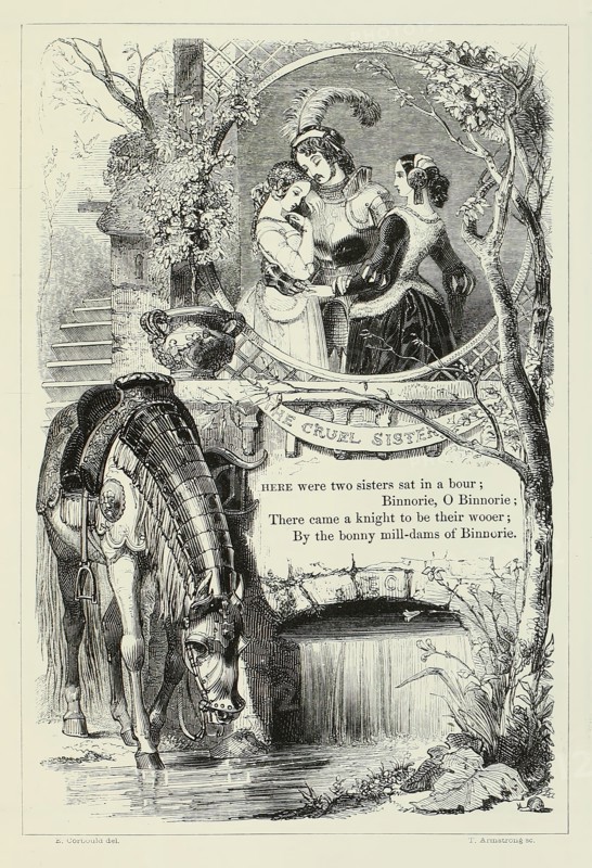 The Cruel Sisters, 1844.  Creator: Thomas Armstrong.