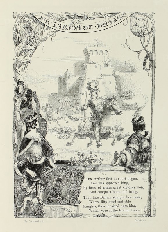 Sir Lancelot du Lake, 1842.  Creator: John Orrin Smith.