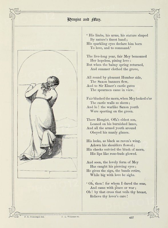 Hengist and Mey, 1844.  Creator: Joseph Lionel Williams.