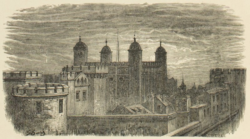 Tower of London, 1872.  Creator: Clément Édouard Bellenger.