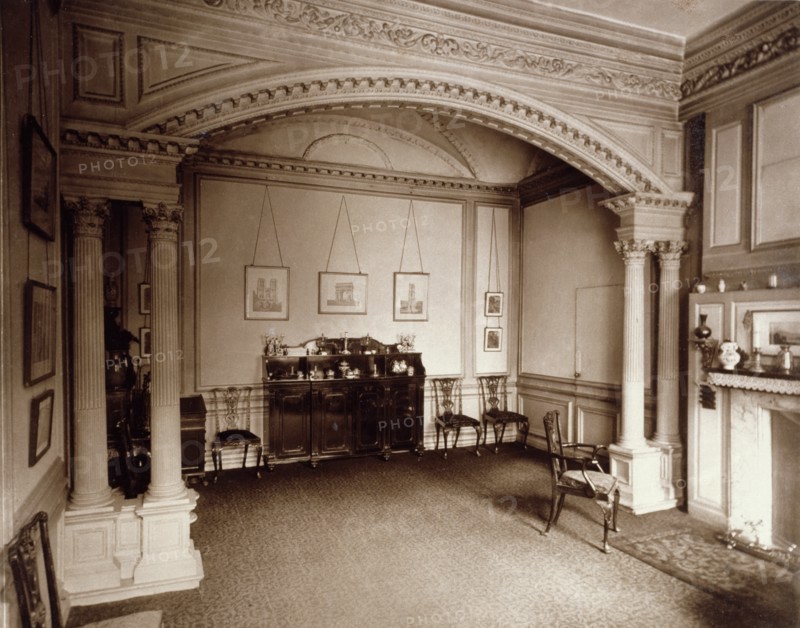 Ashburnham House - The Dining Room, c1882. Creator: Henry Dixon & Son.
