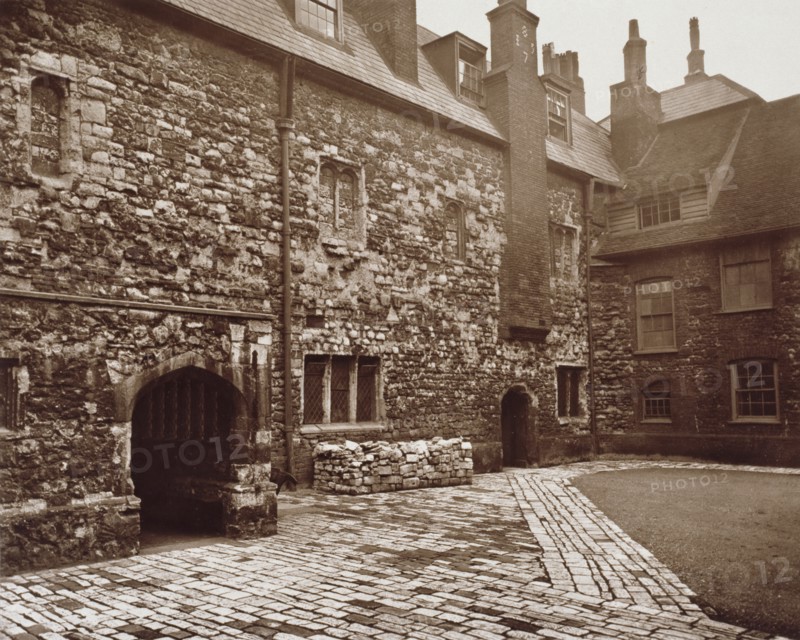 Charterhouse - Washhouse Court, c1880. Creator: Henry Dixon & Son.
