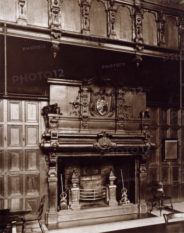 Charterhouse - Great Hall, chimneypiece, c1880. Creator: Henry Dixon & Son.