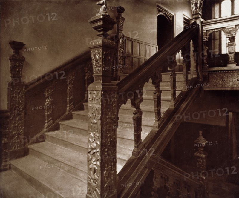 Charterhouse - Grand Staircase, c1880. Creator: Henry Dixon & Son.