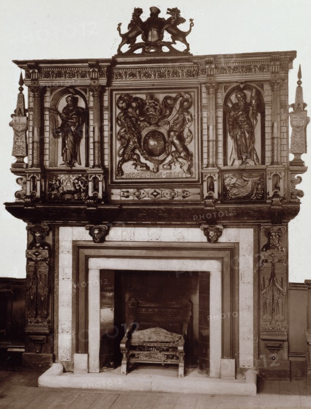 Chimney Piece, Court House. St. Andrew's, Holborn, c1886. Creator: Henry Dixon & Son.