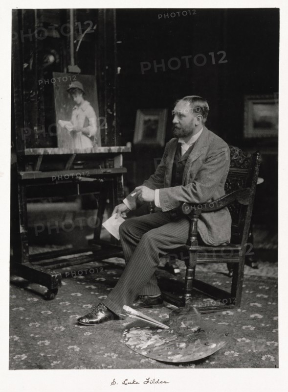 Sir Luke Fildes, RA, c1889-1891. Creator: Ralph W Robinson.